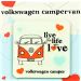 Volkswagen Camper Van Live the Life you Love Coasters set of 4 Official Volkswagen merchandise