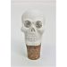 SK196 Crystal Eyed Skull Head Cork Bottle Stopper