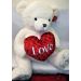 Giant Snuggles Bear with heart, Cream 75cm (30 inches) Keel Toys SV2167