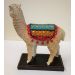 Leonardo Small Peruvian Llama with Mirrored Blanket Resin Figure 28cm LP43014