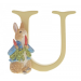 Beatrix Potter Alphabet Letter U Peter Rabbit With Radishes Miniature Figurine by Enesco A5013