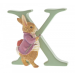 Beatrix Potter Alphabet Letter X Old Mr Benjamin Bunny Miniature Figurine by Enesco A5016