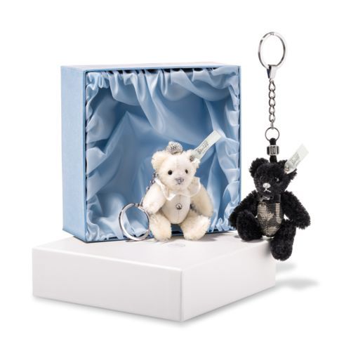 Steiff Teddy Bear Wedding Pendant Set with Swarovski crystal 9cm 034114