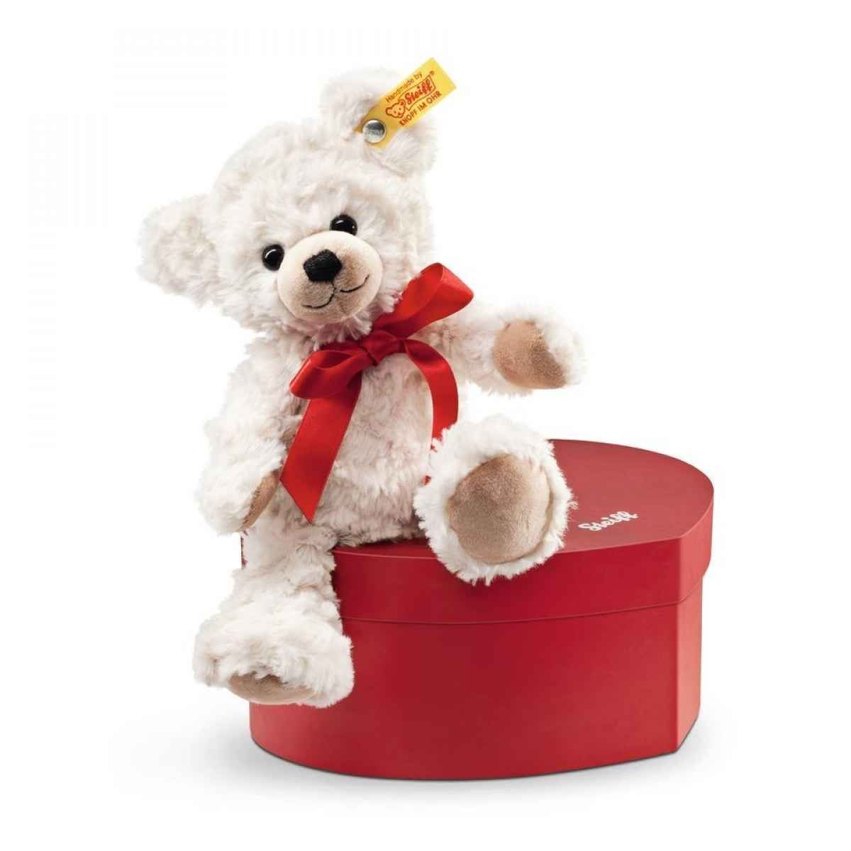 Steiff Sweetheart Teddy Bear In Heart Suitcase 22cm 109904