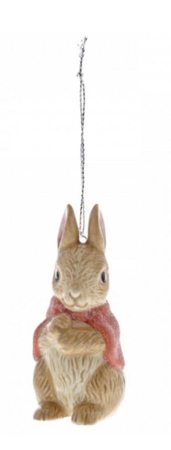 Flopsy Bunny Beatrix Potter Sculpted Hanging Ornament by Enesco A29490
