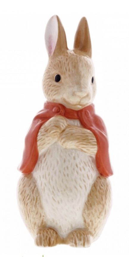 Beatrix Potter Flopsy Bunny Shaped Ceramic Money Bank by Enesco A29293