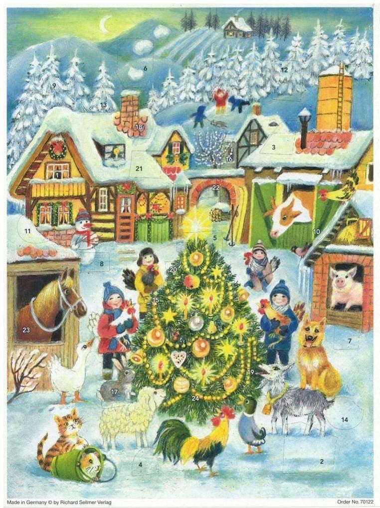 Richard Sellmar Advent Calendar Christmas in the Farm Yard 70122 