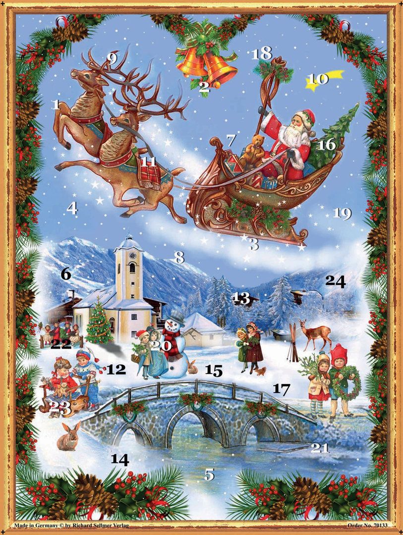 Richard Sellmer Advent Calendar Victorian Father Christmas 70133