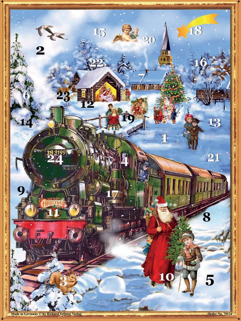Richard Sellmer Advent Calendar Victorian Christmas Train 70134