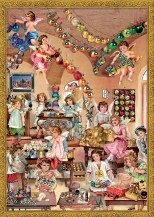 Richard Sellmer Traditional Advent Calendar Decorating Angels 793 (A3)