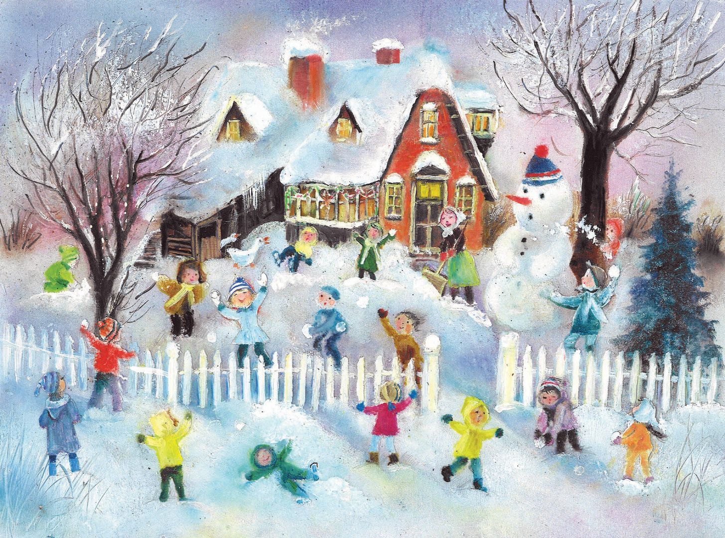 794 Snowball Fight Advent Calendar by Richard Sellmer