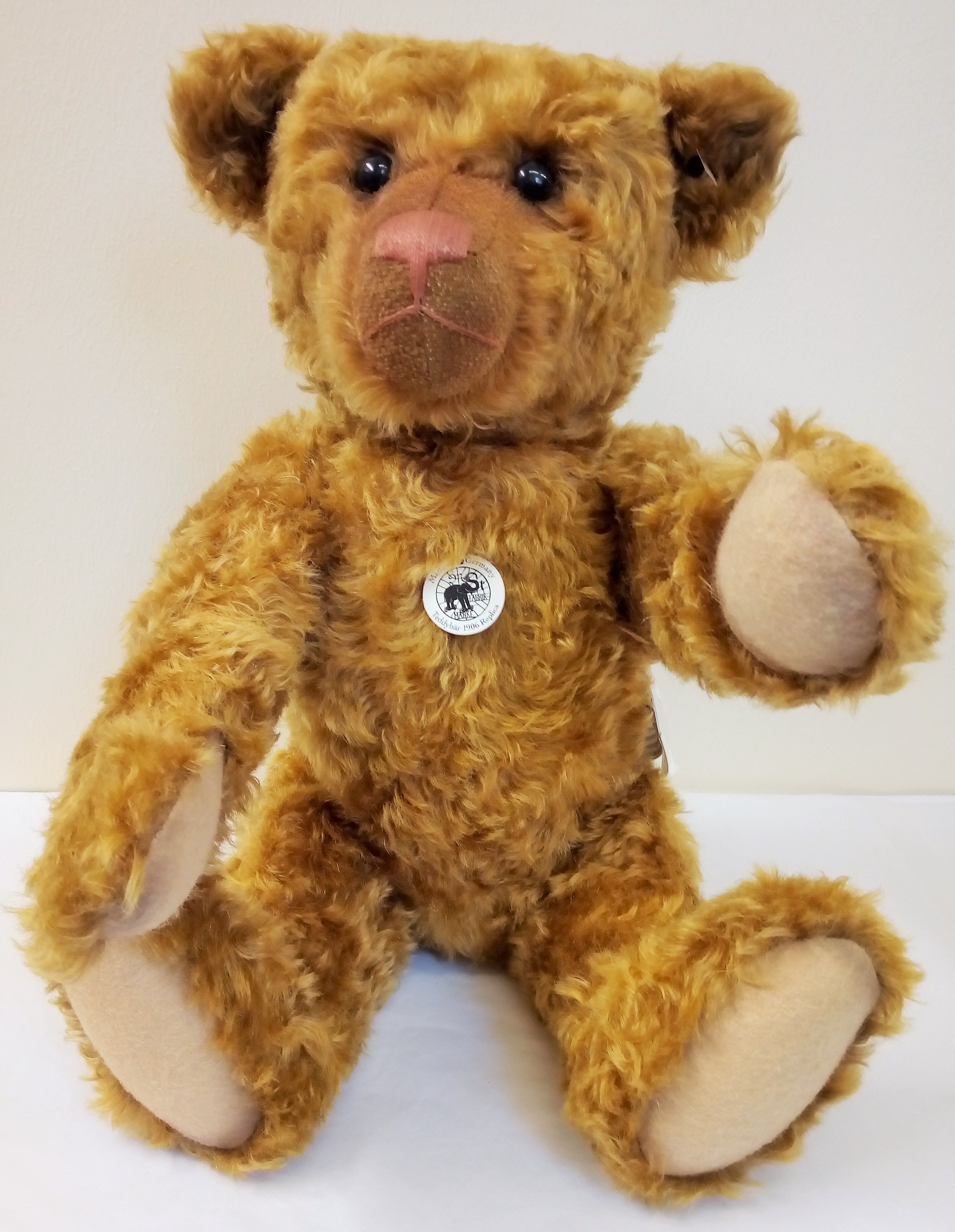 Steiff Teddy Bear Replica 1906 Light Brown Mohair 50cm 403385
