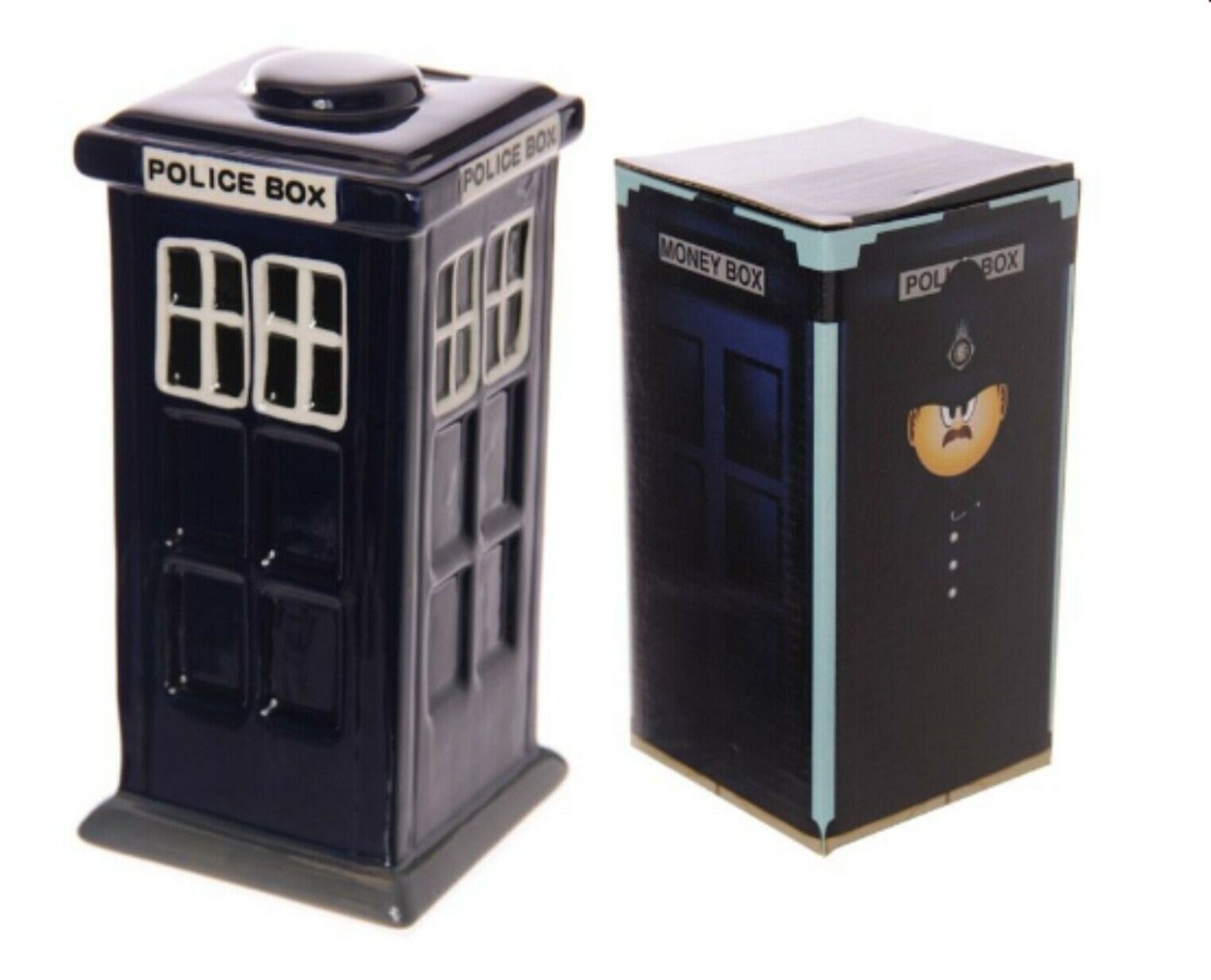 Police Box Ceramic Money Box Dr Who Tardis style by Puckator LON04