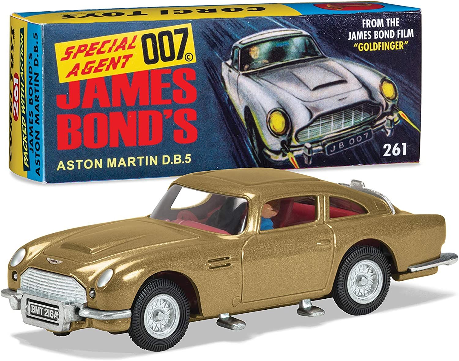 Corgi RT26101 James Bond Aston Martin DB5 ‘Goldfinger’ 60’s version