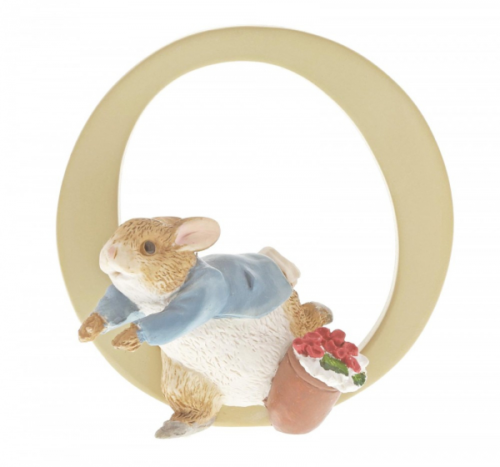 Beatrix Potter Alphabet Letter O Peter Rabbit Figurine by Enesco A5007
