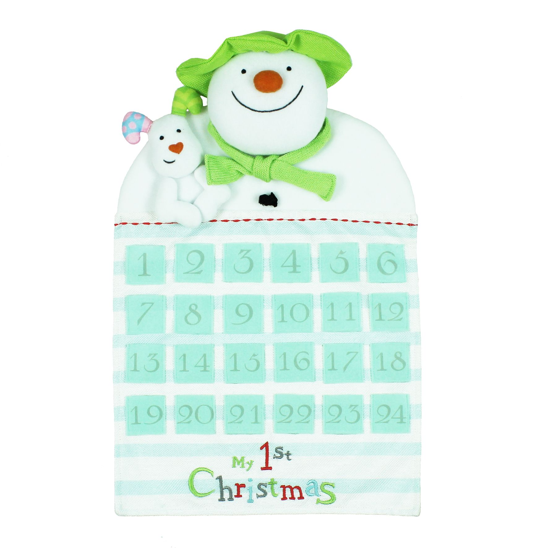 The Snowman and The Snowdog My First Christmas Fabric Advent Calendar SM121 