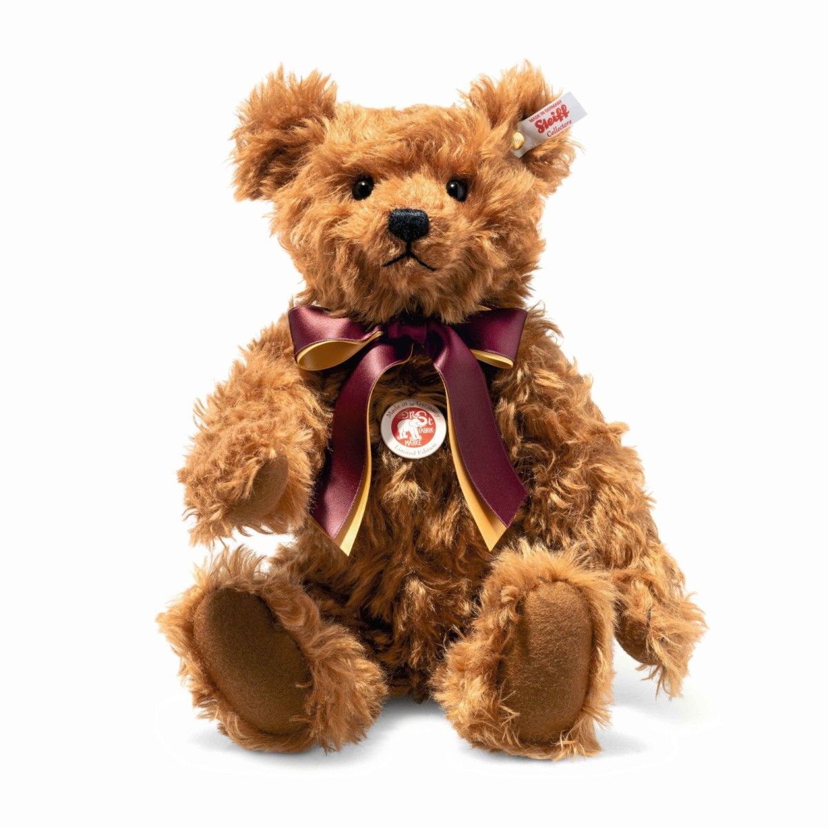 Steiff British Collectors Teddy Bear 2023 Reddish Brown Mohair 35cm 691447