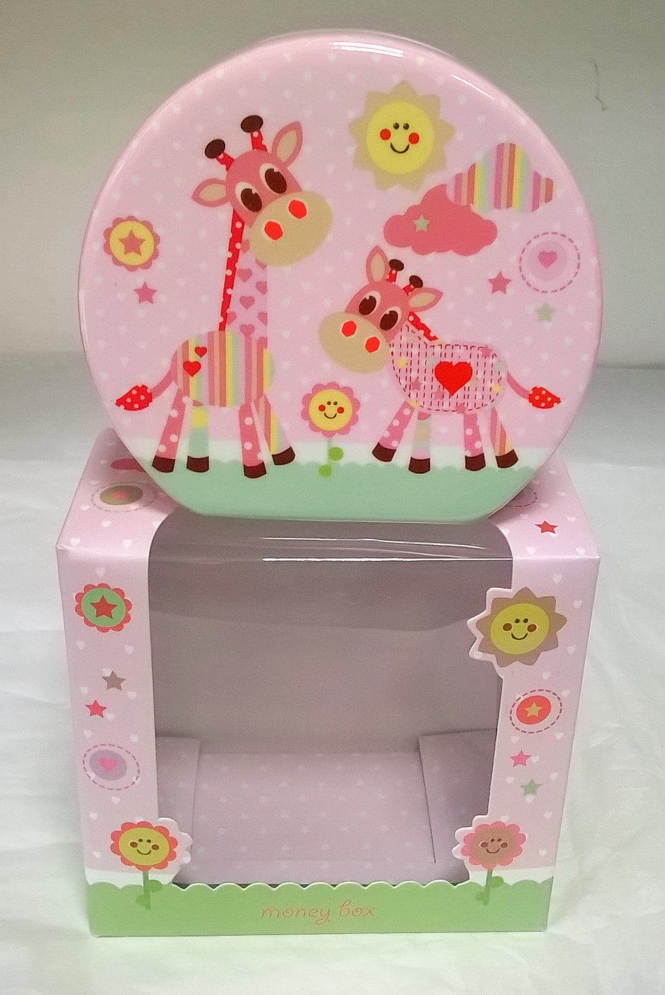 Little Sunshine Ceramic Money Box Pink by Leonardo LP33386