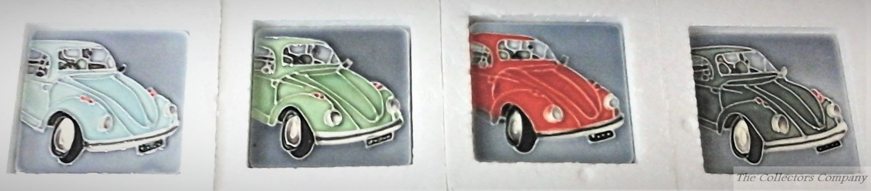 VW Beetle Ceramic Fridge Magnets set 