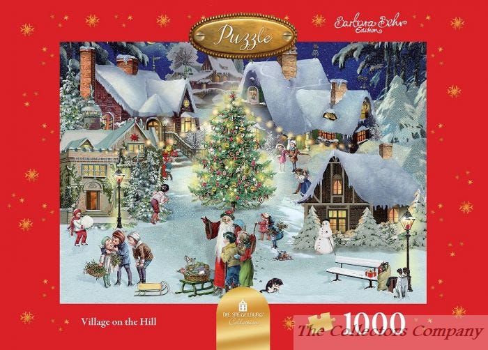 Jigsaw: Village on the Hill Christmas Scene by Coppenrath 14172
