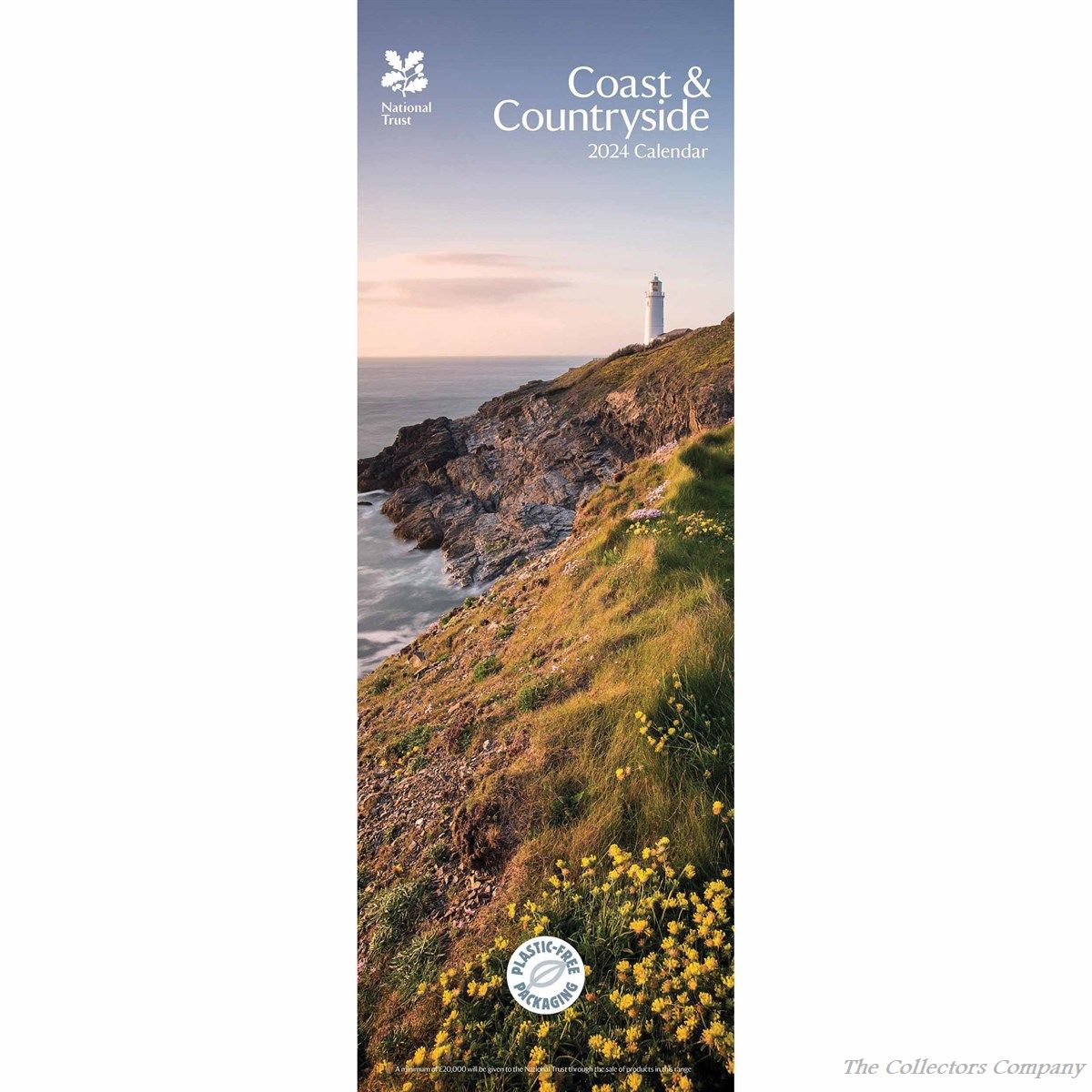 National Trust Coast and Countryside Slim Calendar 2024 by Carousel