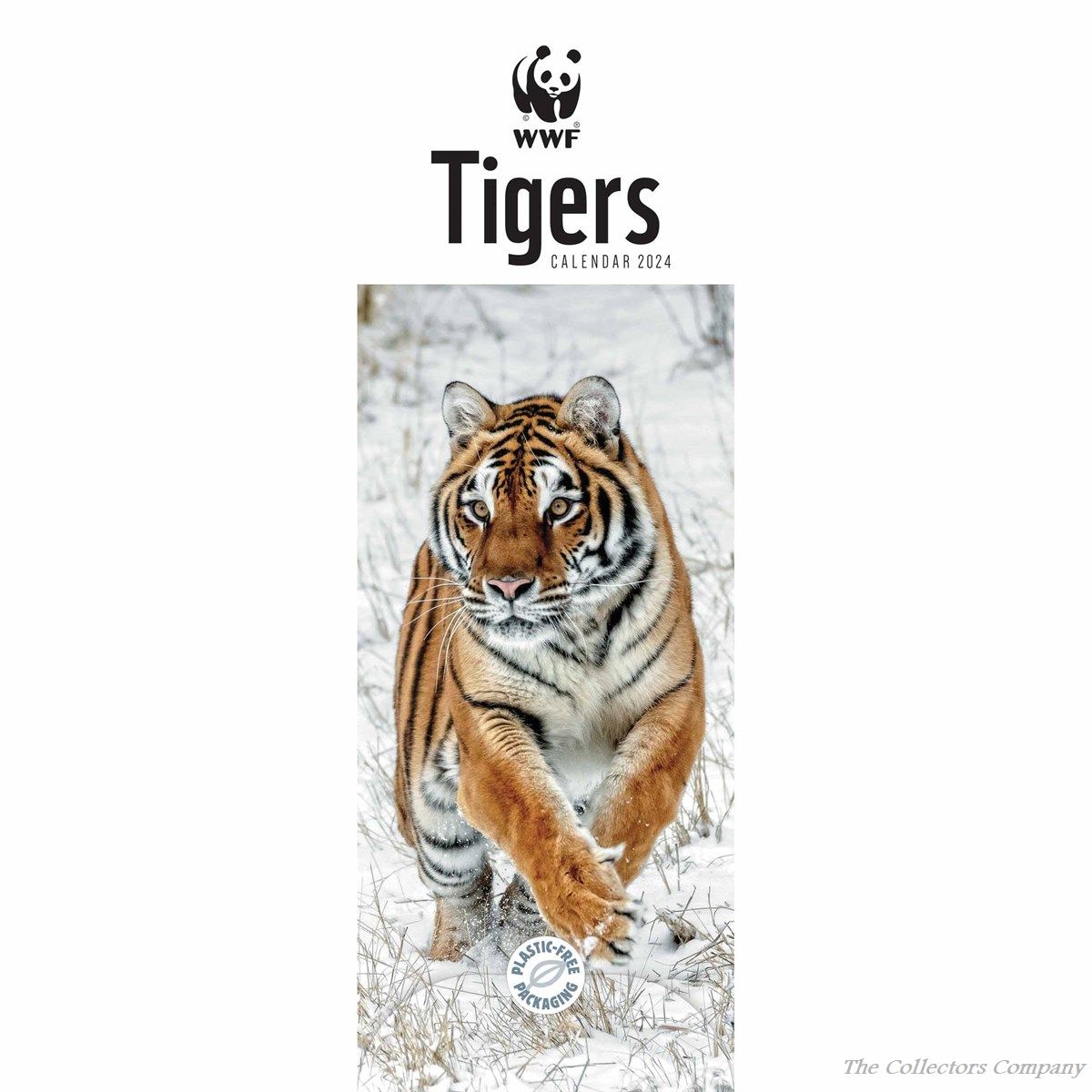 WWF Tigers 2024 Slim Calendar 240248