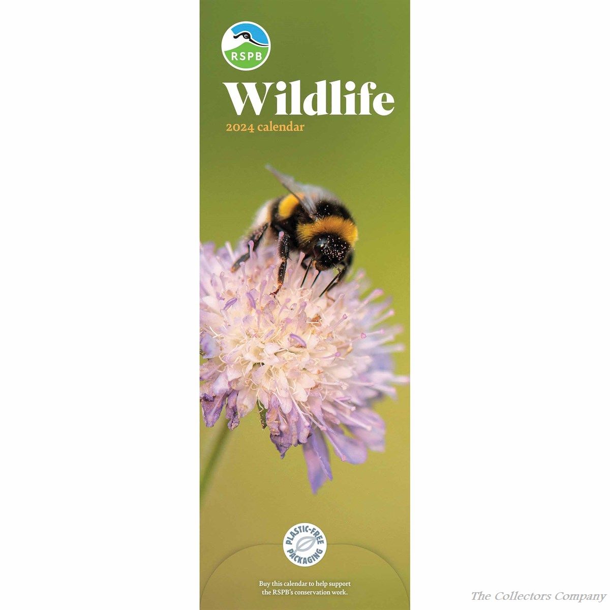 RSPB Wildlife 2024 Slim Calendar 240251