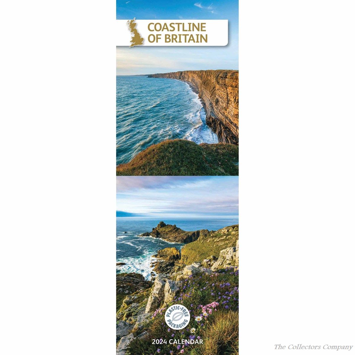Coastlines of Britain Slim Calendar 2024 240697