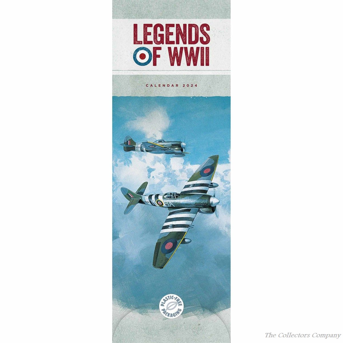 Legends Of WWII Slim Calendar 2024 