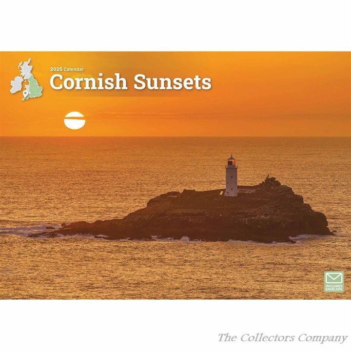 Cornish Sunsets A4 Calendar 2025