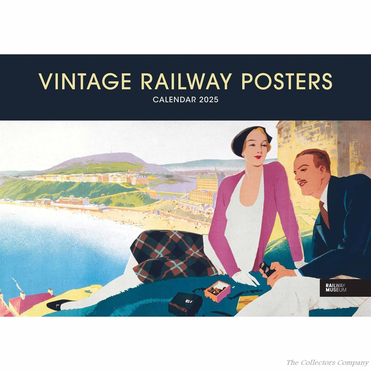 Vintage Railway Posters NRM A4 Calendar 2025