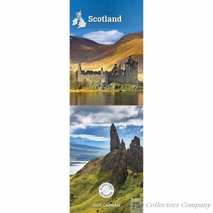 Scotland Slim Calendar 2025