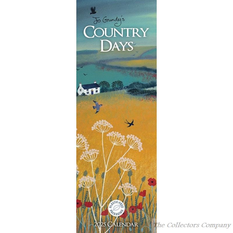 Jo Grundy Country Days Slim Calendar 2025