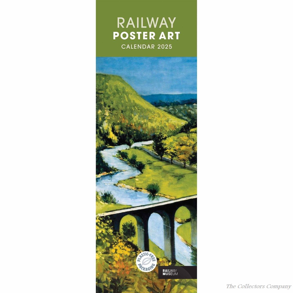 National Railway Museum Railway Poster Art Slim Calendar 2025, Carousel Railway Art Calendar 2025
