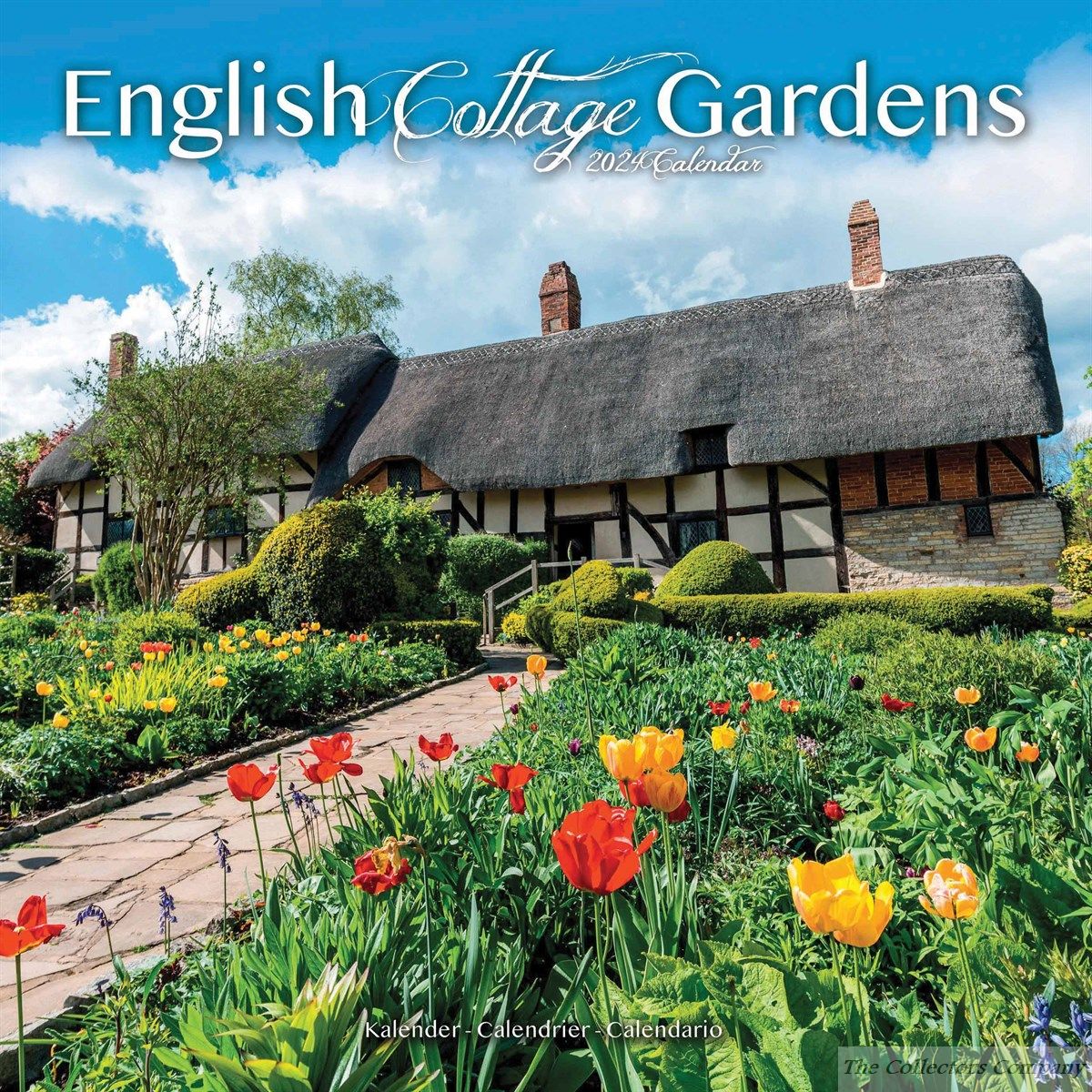 English Cottage Gardens Wall Calendar 2024