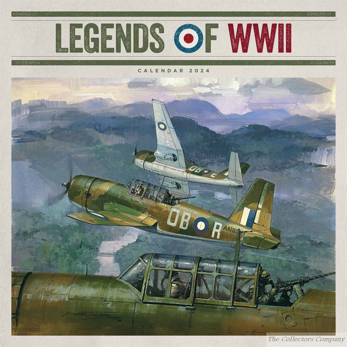 Legends of WWII Wall Calendar 2024 by Carousel Calendars 240575