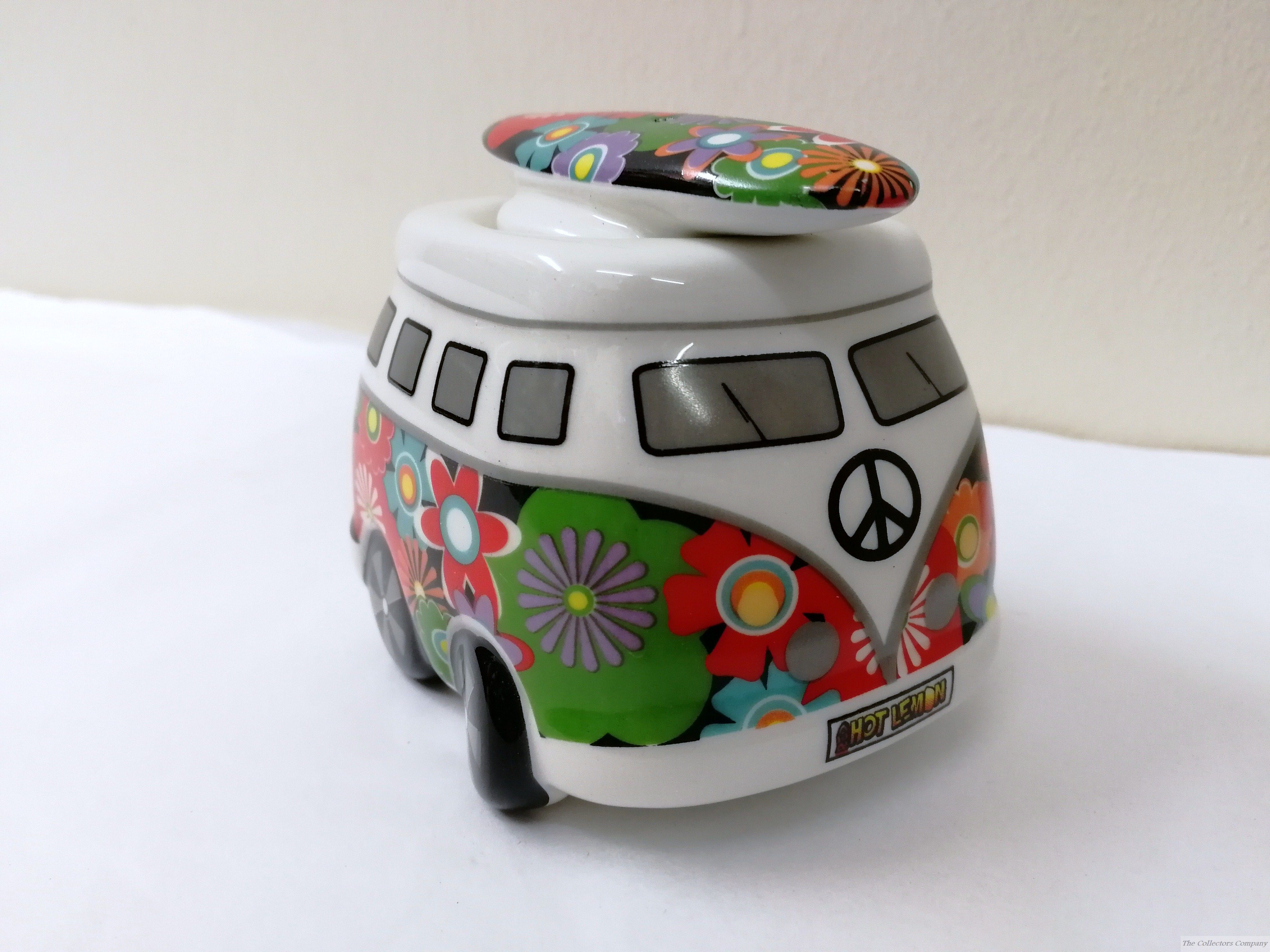 VW Egg Cup and Salt Shaker Moonflower