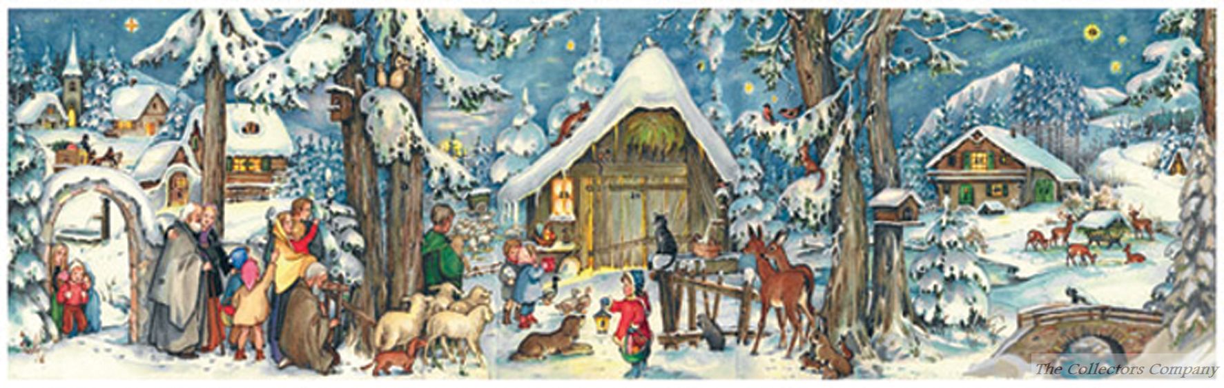Richard Sellmer Panoramic Traditional Advent Calendar Christmas with the Animals 205 