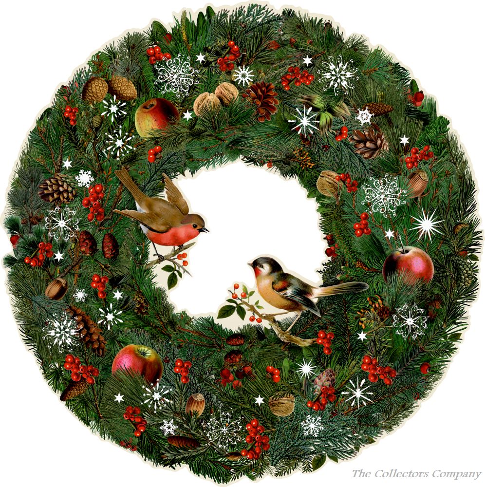 Winter Birds and Berries Wreath Advent Calendar Coppenrath 72234