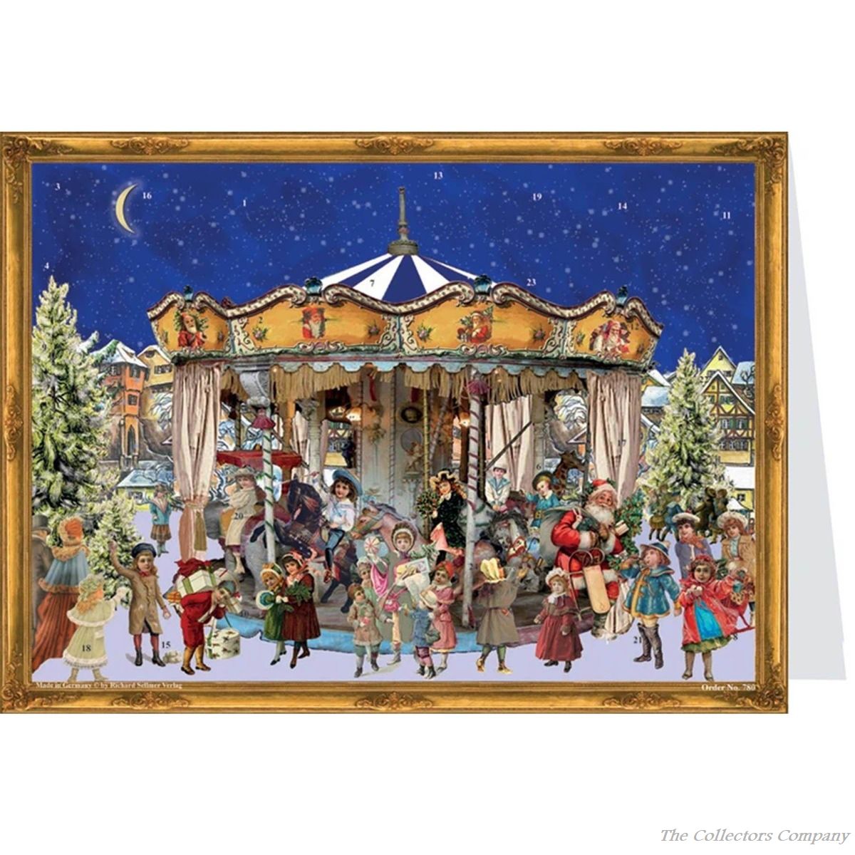 Richard Sellmer Postcard Advent Calendar Victorian Carousel 40780