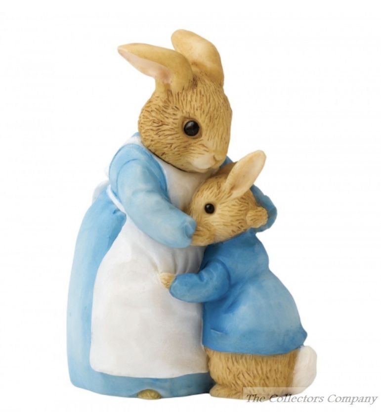 Beatrix Potter Mrs Rabbit & Peter Mini Figurine by Enesco A26909