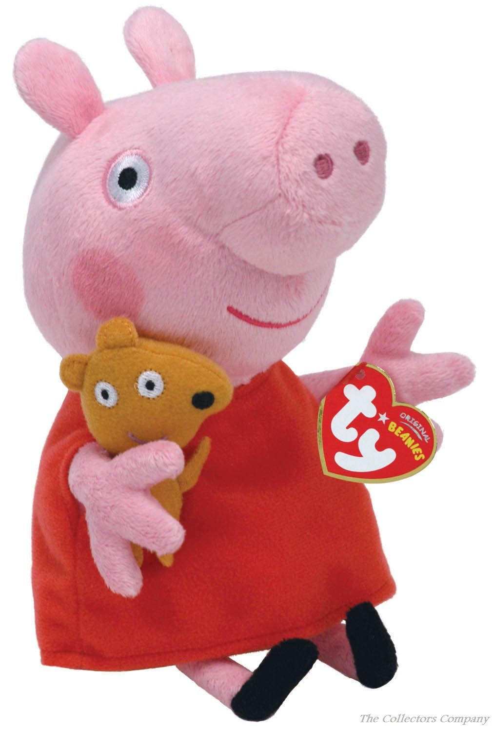 TY Peppa Pig Beanie Soft Toy 18cm 46128 