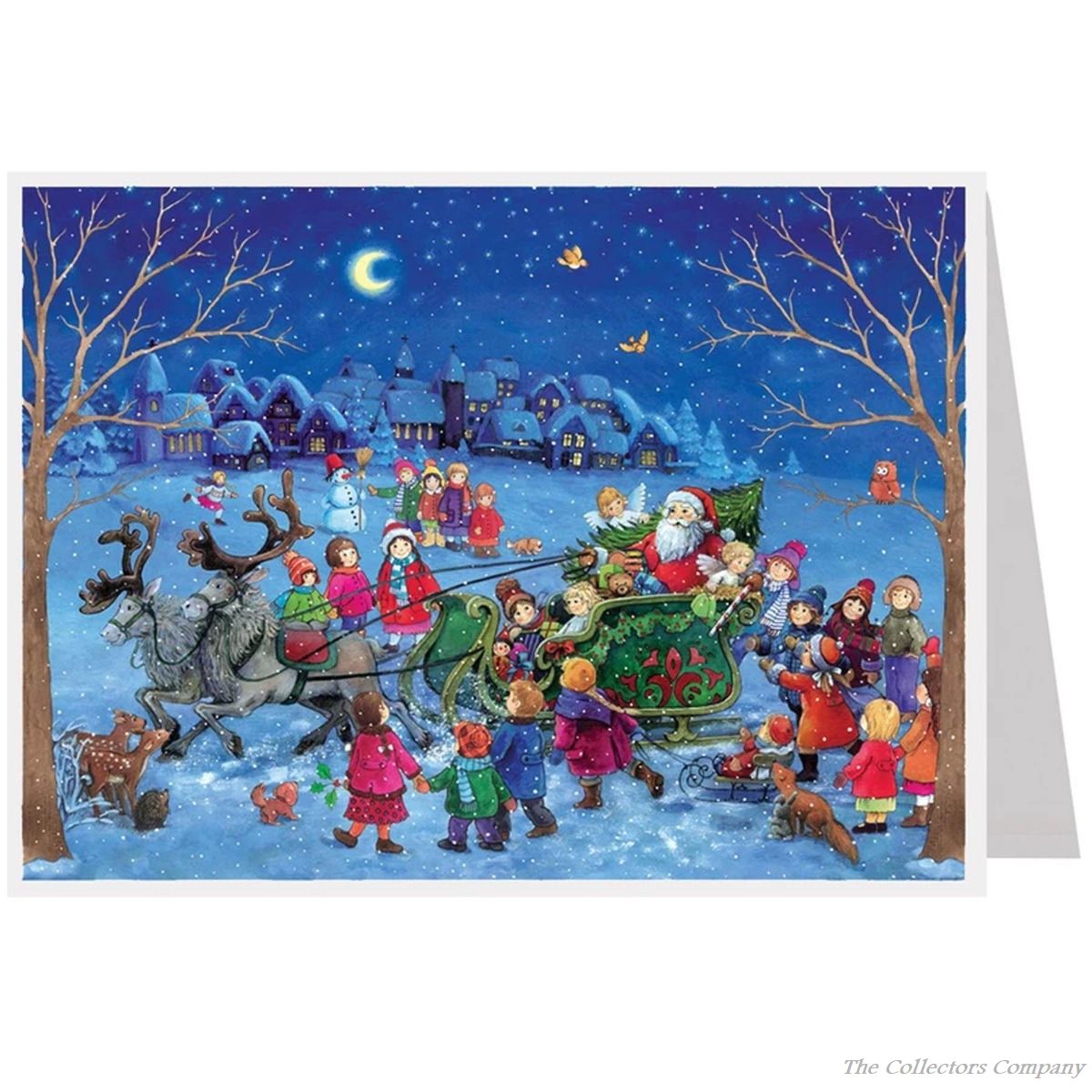 Richard Sellmer Advent Calendar Card Sledge Ride with Father Christmas 492