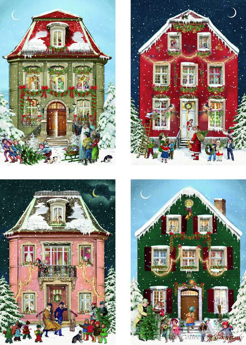 Coppenrath Victorian Houses Mini Advent Calendar Cards 71506