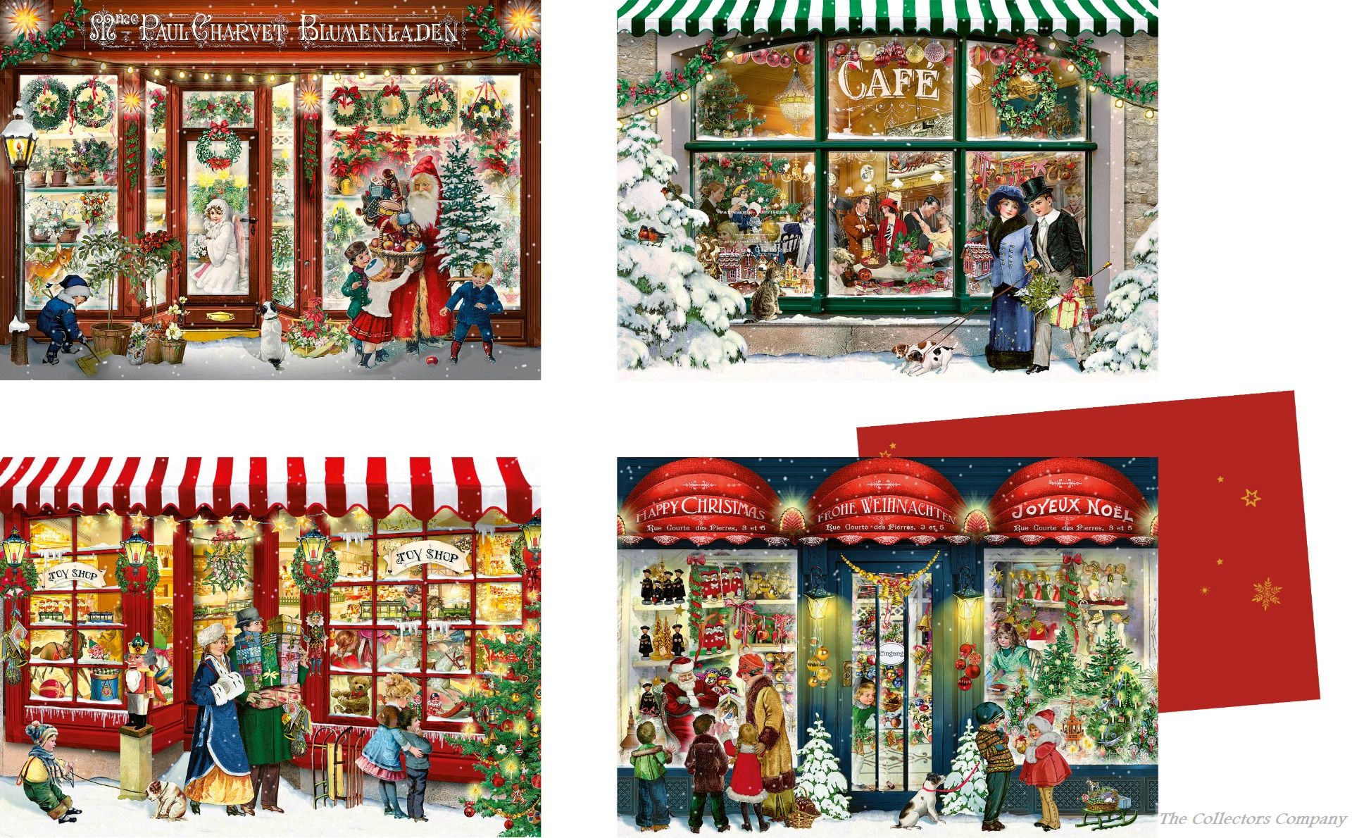 Coppenrath Nostalgic Window Shopping Scenes Advent Calendar Cards 72233