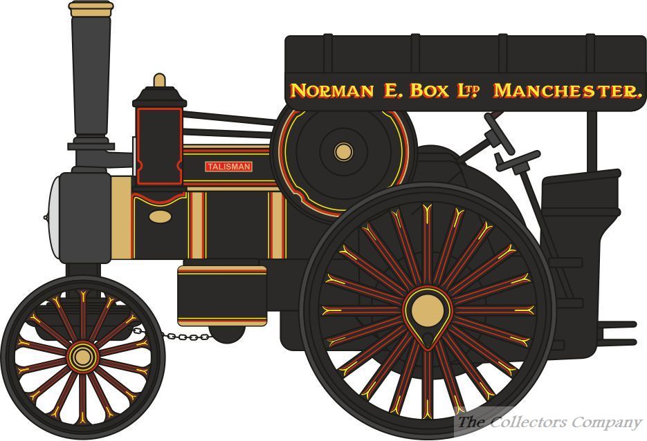 Oxford Diecast Fowler B6 Road Locomotive No16263 Talisman Norman E Box 76FOW005