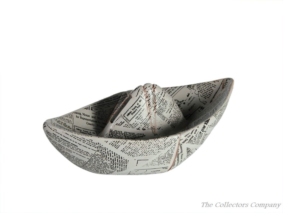 Newspaper Sailboat Ceramic Money Box 78/4127 