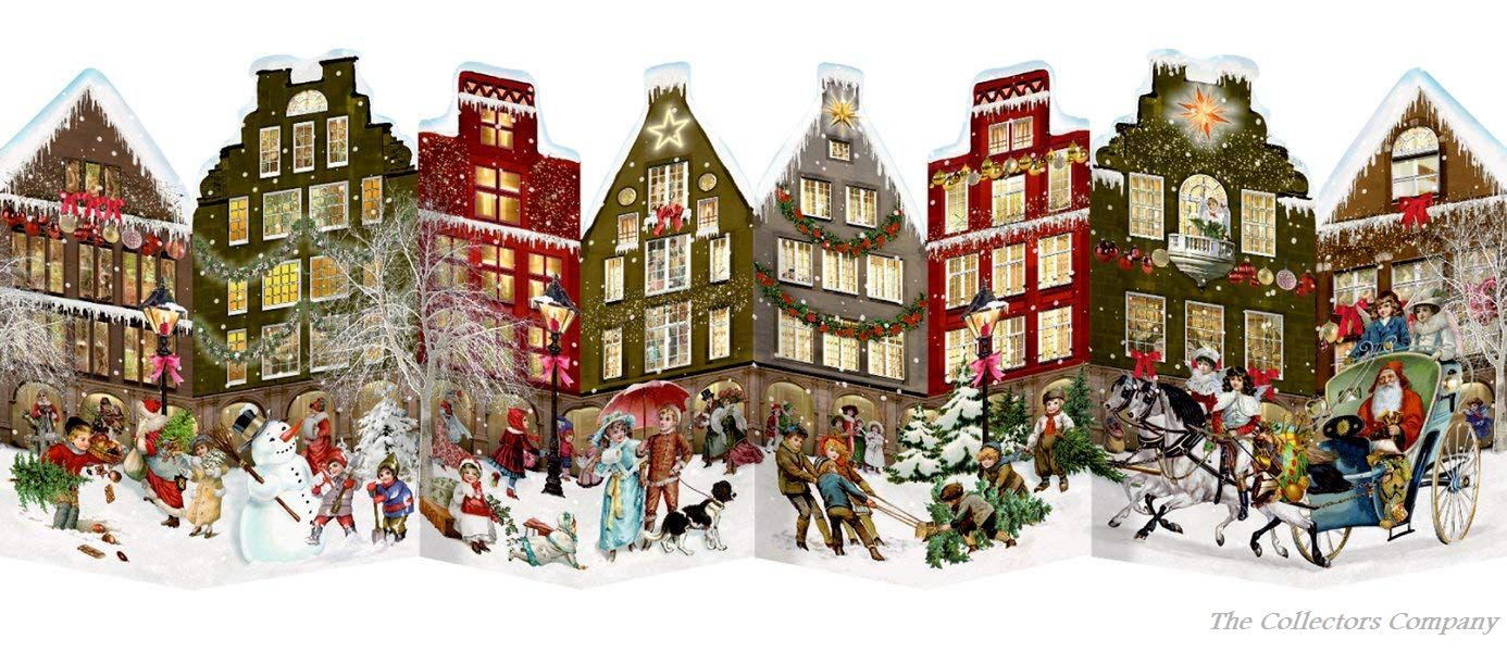 Free Standing Christmas Street Advent Calendar Coppenrath 92398