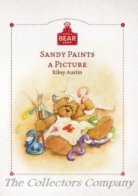 Alice's Bear Shop Storybook Sandy Paints a Picture, Art print and lapel badge package