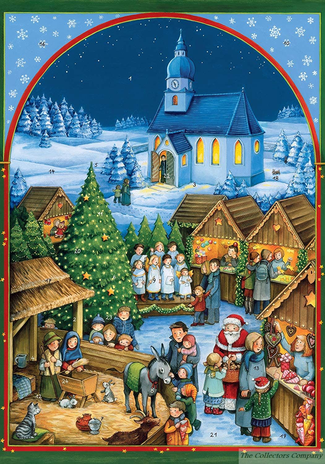 Church Christmas Market Advent Calendar Coppenrath ACL70180